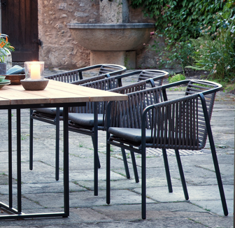 Gartenstuhl Suite Vierfuss 6-er Set