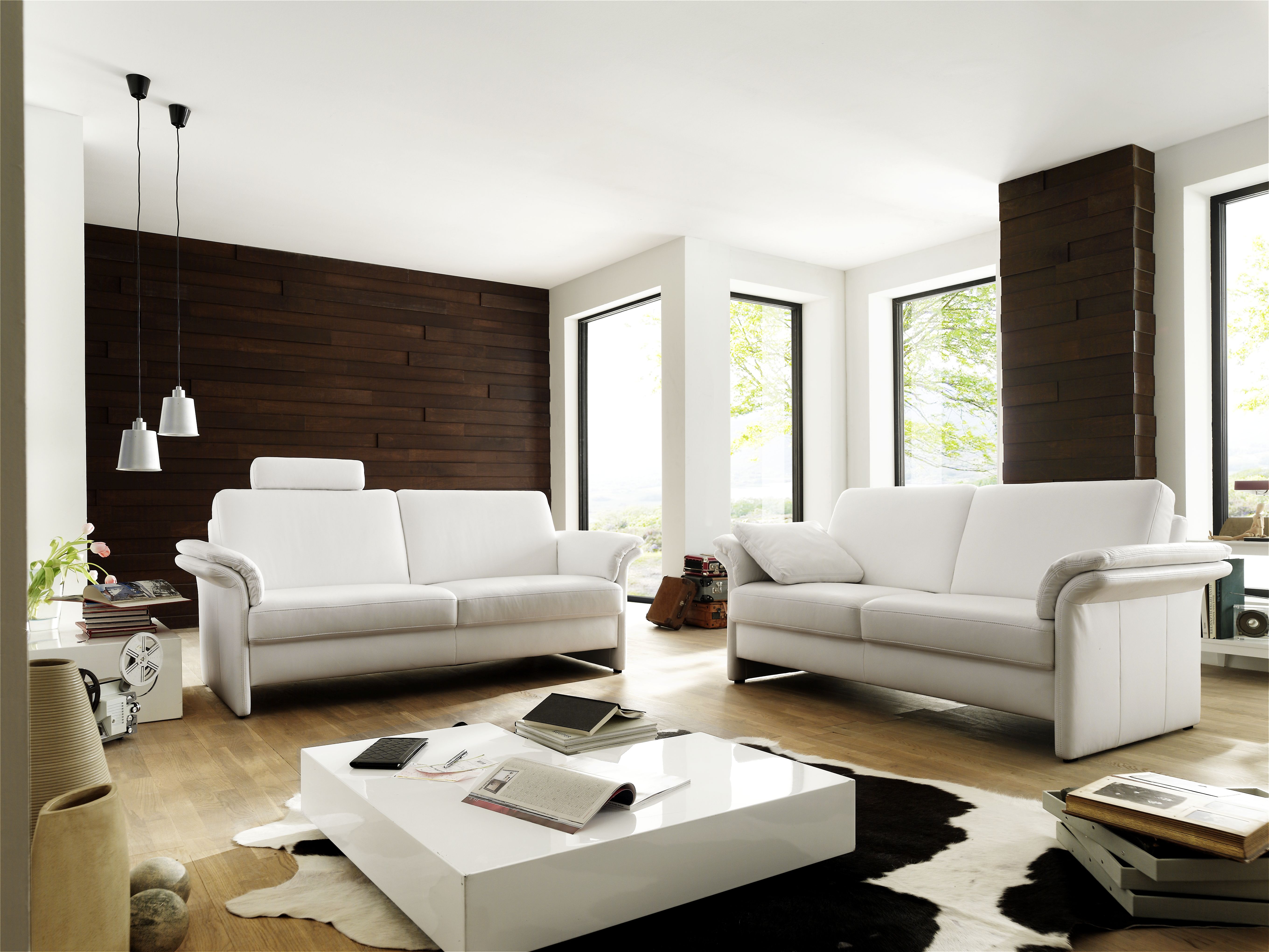 3er und 2 er Sofakombination Concept 3 in Leder 